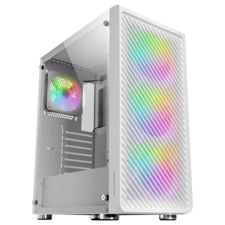 Mars Gaming MC-F, Semitorre Gaming ATX, Janela Completa em Vidro…