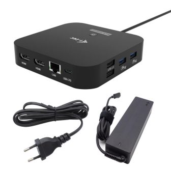 i-tec USB-C Dual HDMI Docking Station with Power Delivery 100 W +…