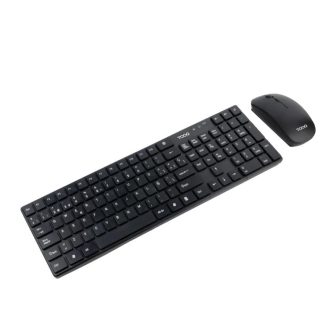 TooQ Teclado + Ratón slim inalámbricos, Negro