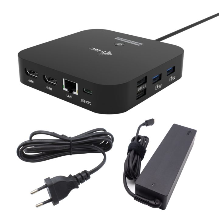 i-tec USB-C Dual HDMI Docking Station with Power Delivery 100 W +…