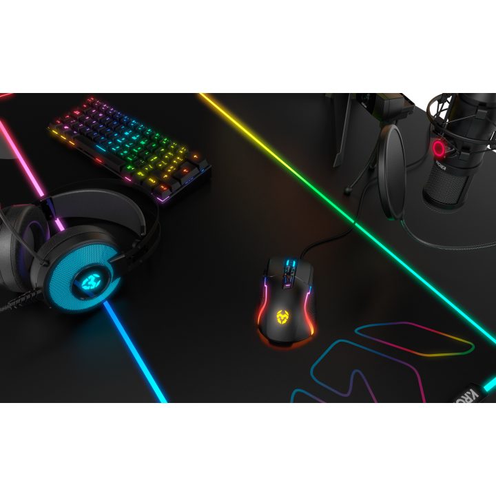 Krom Kick rato para destros USB tipo A Óptico 6200 DPI (NXKROMKICK)