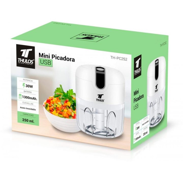 Mini picadora de alimentos Thulos th-PC252 30W 250l