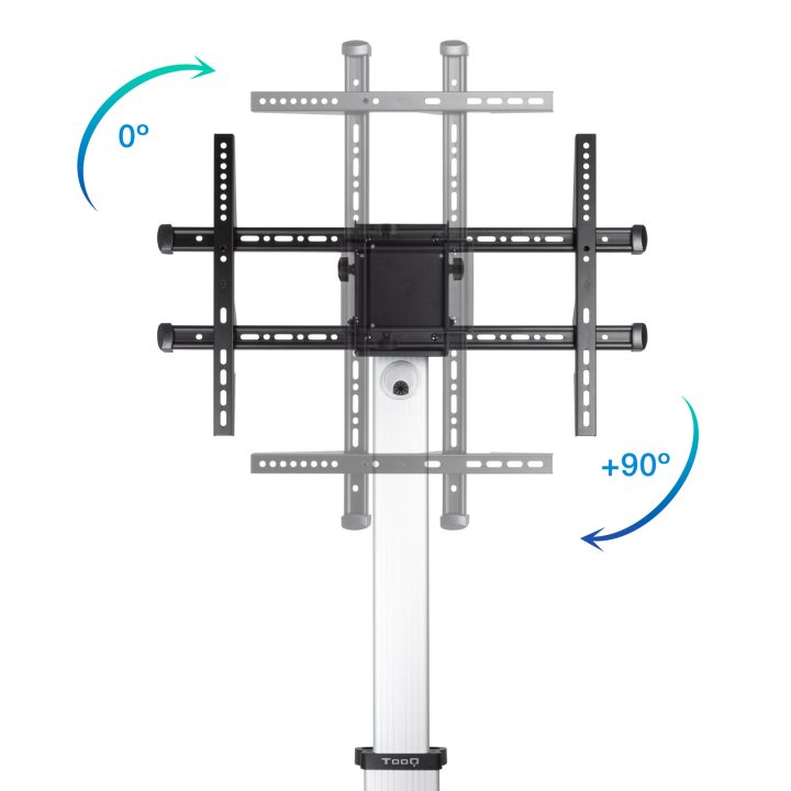 TooQ Hera Soporte de Suelo de Aluminio con Ruedas para Pantalla…