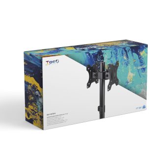 TooQ Suporte de Mesa para 2 Ecrãs 17"-32", Preto