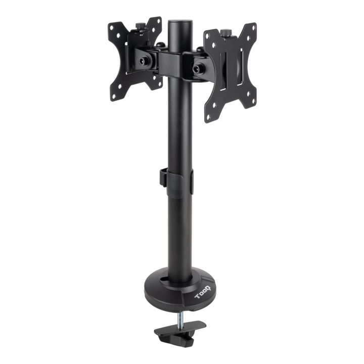 TooQ Suporte de Mesa para 2 Ecrãs 17"-32", Preto