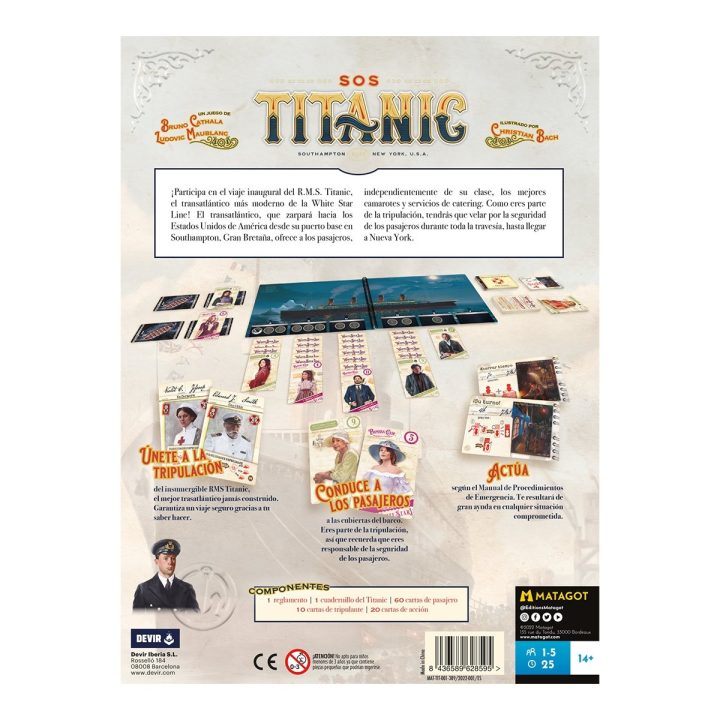 Devir Jogo de tabuleiro SOS Titanic (BGSOSSP)