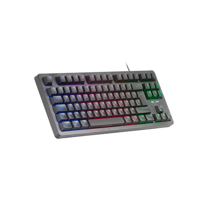 Mars Gaming MK023, Teclado Gaming TKL, Tecnologia Híbrida H-Mech…