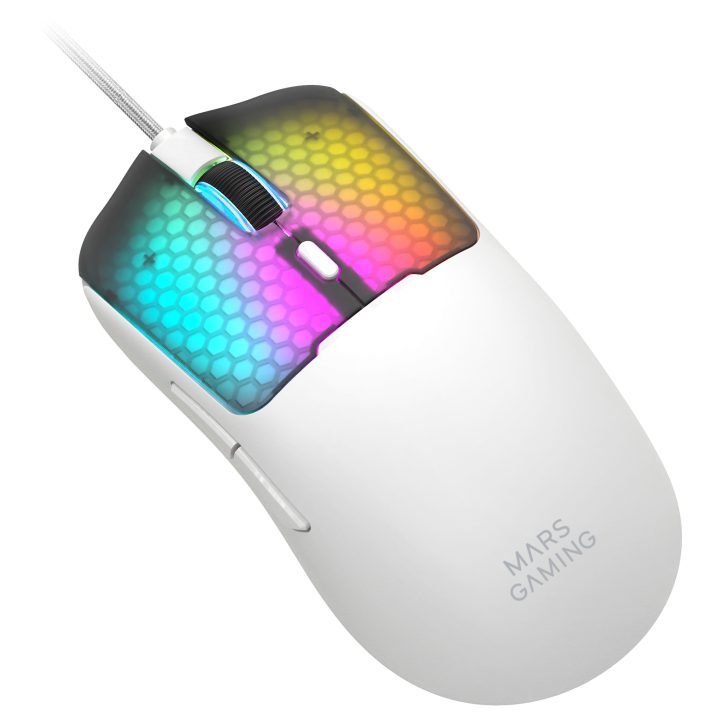 Mars Gaming MMVIPERW Right-Handed Gaming Mouse USB Type-A + USB…