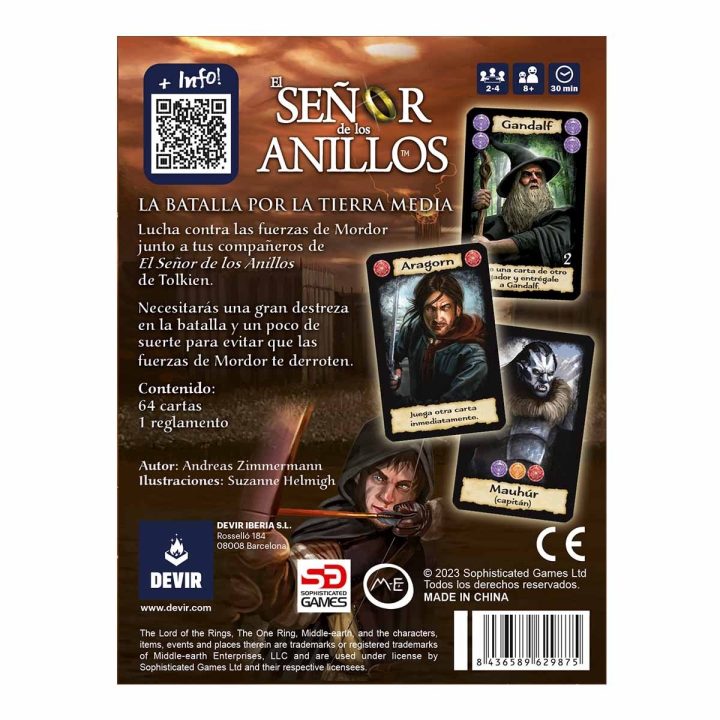 Devir Lord of the Rings Card Game Battle for Middle-earth (BGBATUSP)