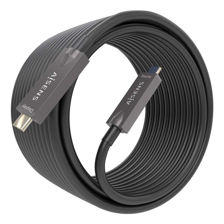 AISENS - USB 3.1 Gen2 10Gbps AOC Cable 4K@60Hz 3A 60W E-Marker…