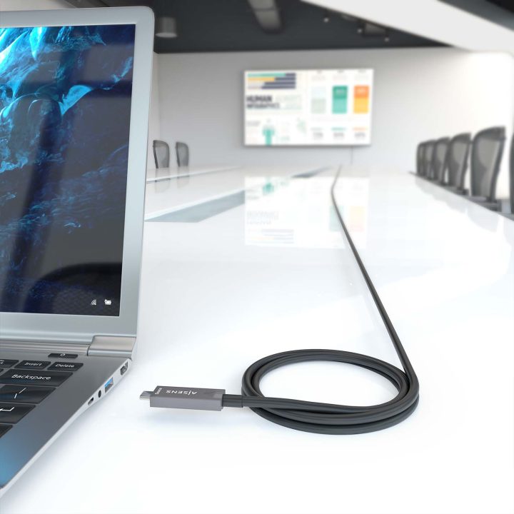 AISENS - Cabo USB 3.1 Gen2 10Gbps AOC 4K@60Hz 3A 60W E-Marker, tipo…