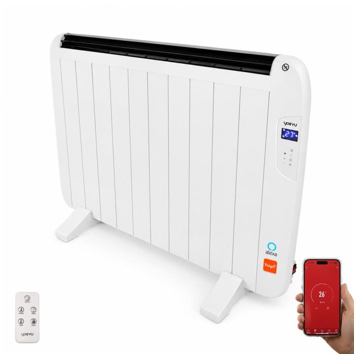 Yoevu - radiador eléctrico bajo consumo-10 elementos-1500…