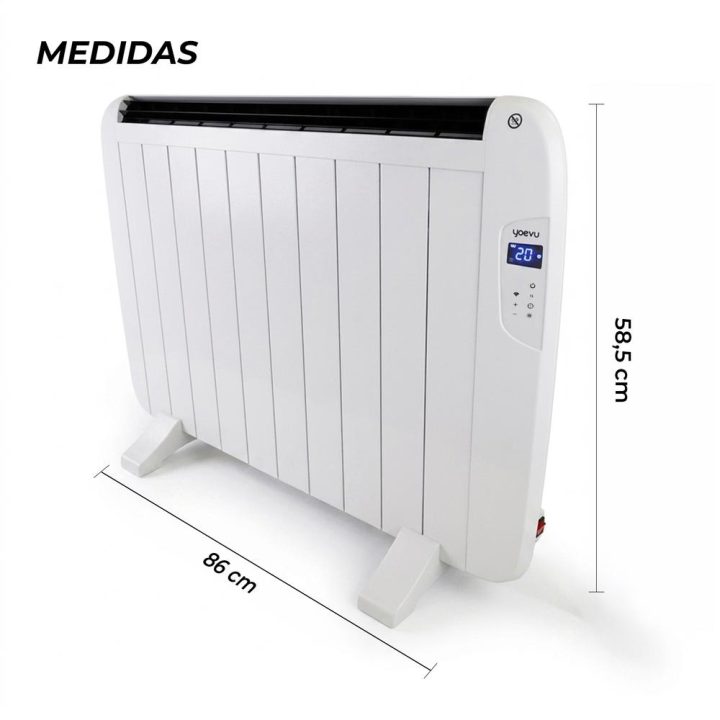 Yoevu - radiador eléctrico bajo consumo-10 elementos-1500…