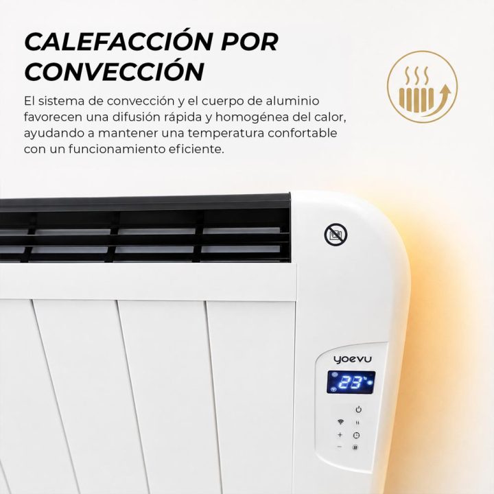 Yoevu - radiador eléctrico bajo consumo-10 elementos-1500…