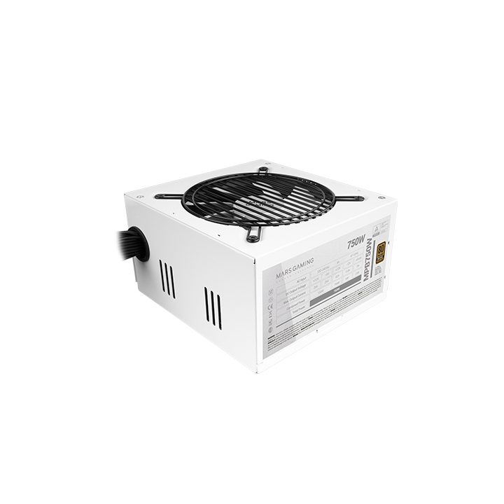 Mars Gaming MPB750, Fonte de Alimentação PC 750W ATX, 6 Anos de…