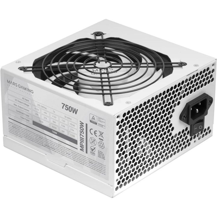 Mars Gaming MPB750, Fonte de Alimentação PC 750W ATX, 6 Anos de…