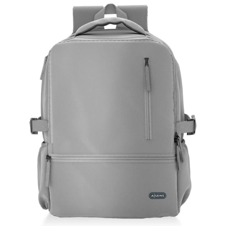 AISENS Water-Repellent Sports Backpack for 15.6" Laptop, Gray