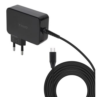 TooQ GAN USB-C PD 100W Laptop Charger, Black