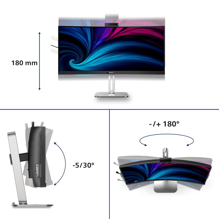 Philips 6000 Series 34B2U6603CH 34" UWQHD 120 Hz VA curvo