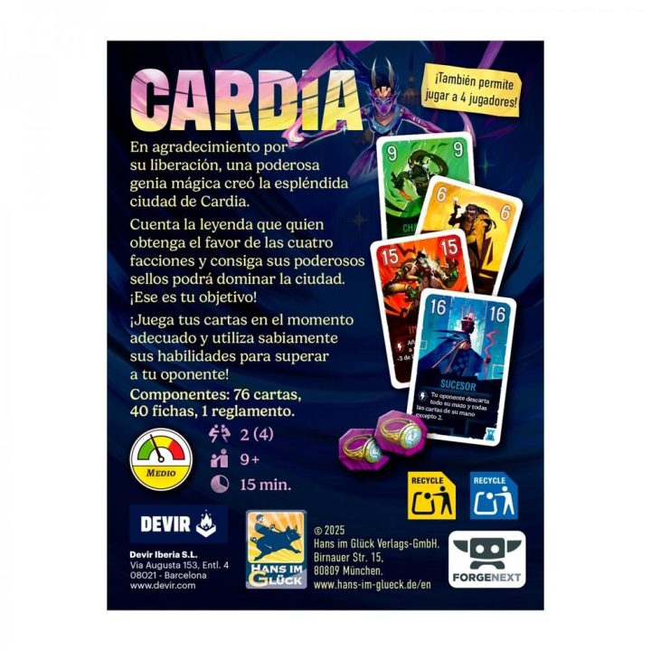 Devir Jogo de tabuleiro Duelo por Cartas (BGCARDSP)