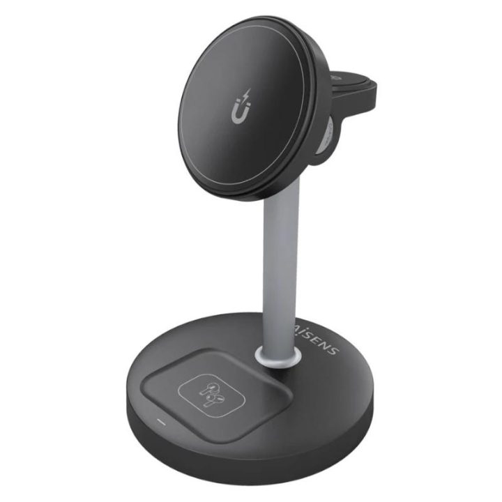 AISENS Cargador Inalambrico USB-C 4 en 1 De 15W Para Movil, Apple…