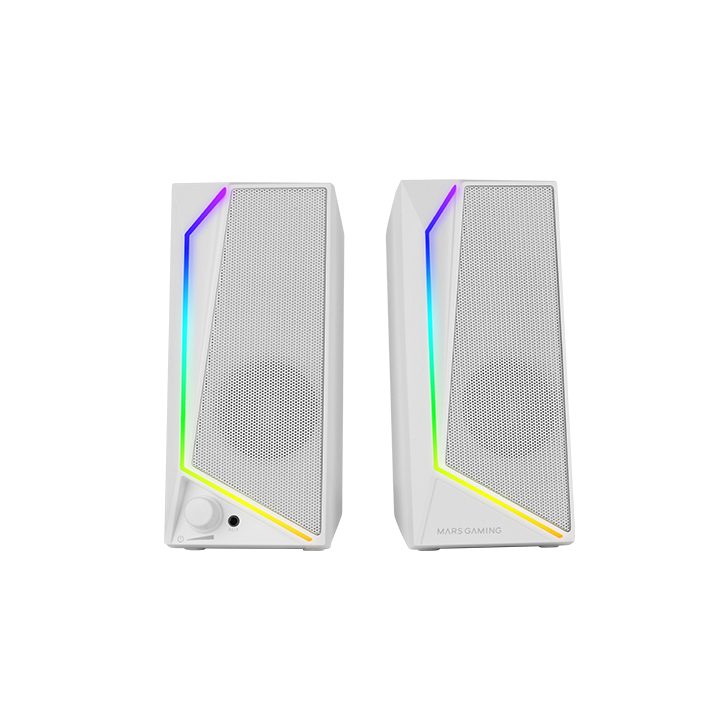 Mars Gaming MS72W Speaker White Wired 15 W