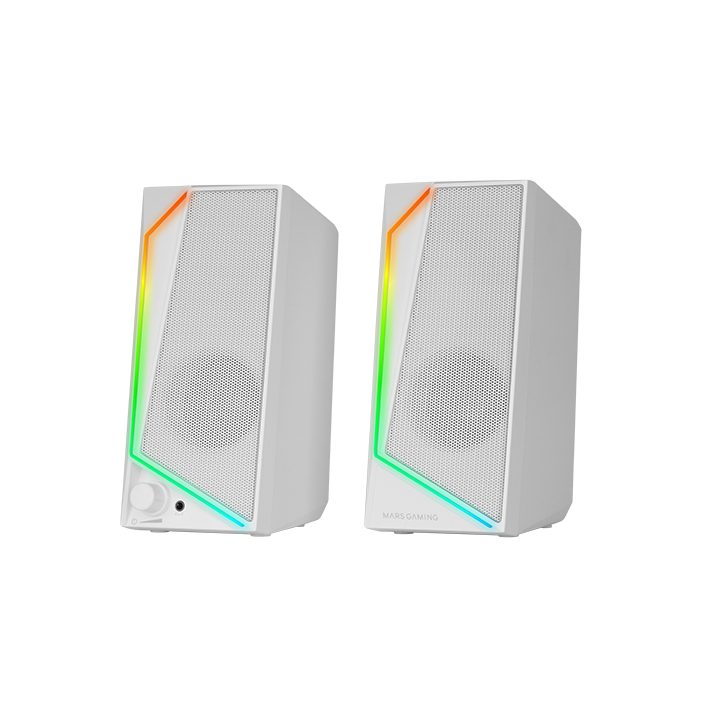 Mars Gaming MS72W Speaker White Wired 15 W