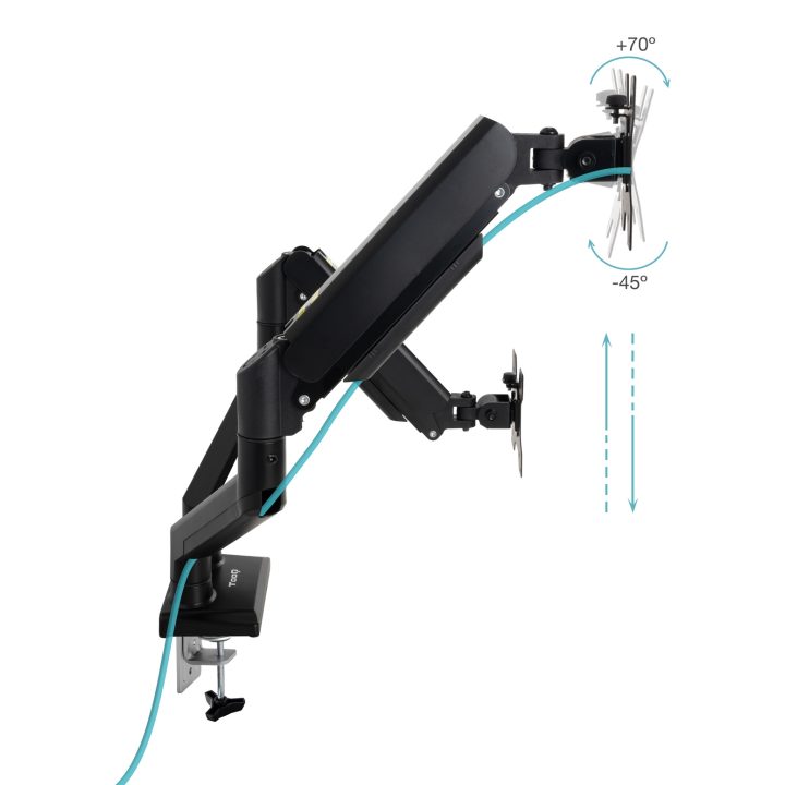 TooQ DB1434TNR-B suporte para monitor 34" Secretária Preto