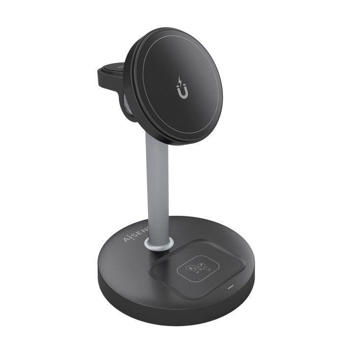 AISENS 4-in-1 15W USB-C Wireless Charger for Phone, Apple Watch…