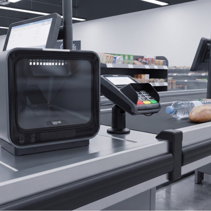 iggual Leitor de códigos de barras de secretária 2D USB AR
