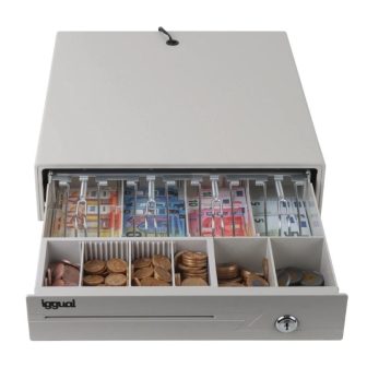 iggual Gaveta de dinheiro IRON-10W 38cm 4+6 branco
