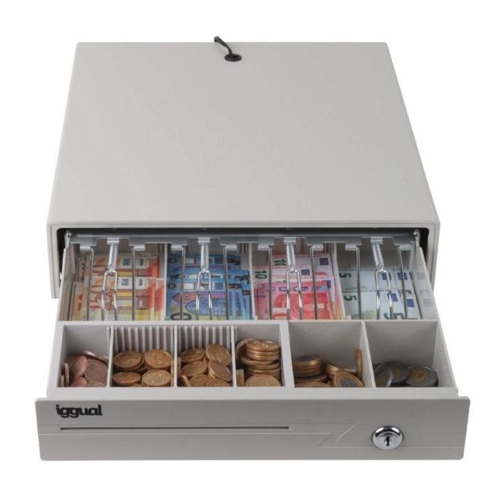iggual IRON-10W Cash Drawer 38cm 4+6 White
