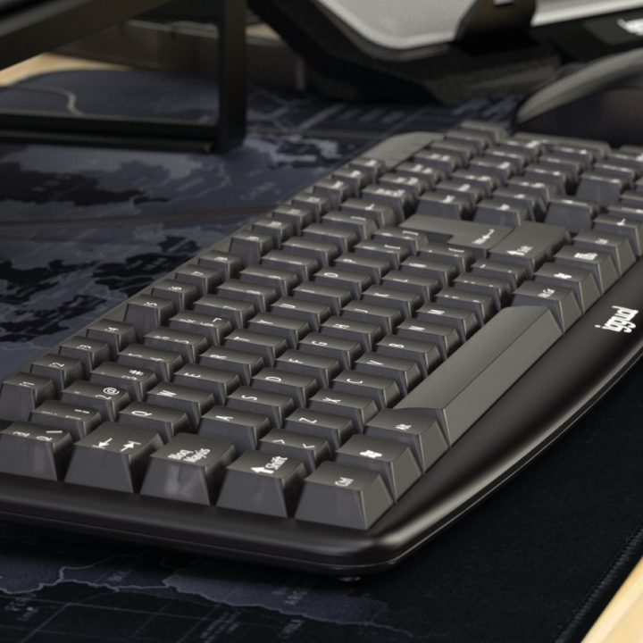 iggual Teclado USB padrão CK-BASIC-105T preto