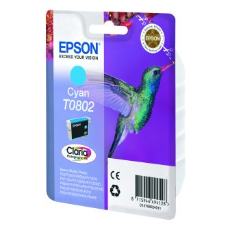 Epson Hummingbird T0802 Cyan Ink Cartridge