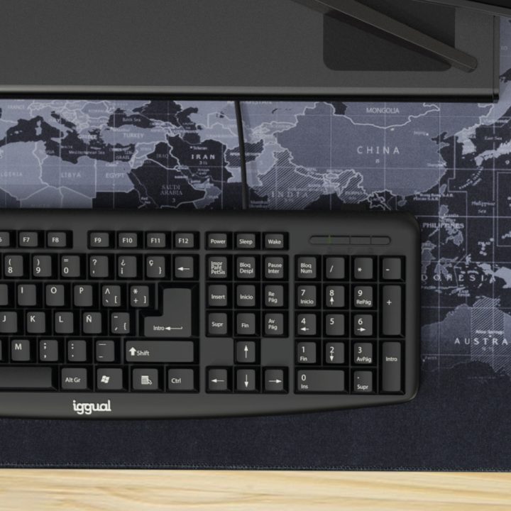 iggual Teclado USB padrão CK-BASIC-105T preto