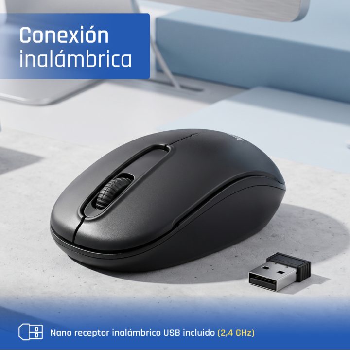 iggual WOM-STANDARD-3D 1000DPI ratón Oficina Ambidextro RF…