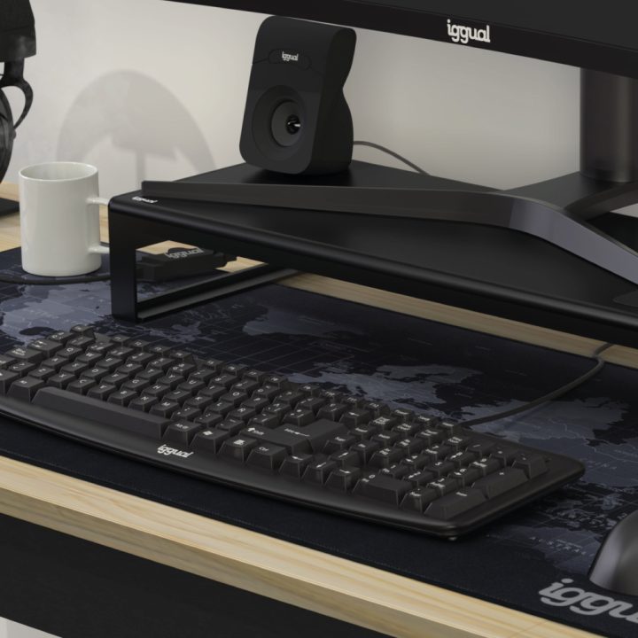 iggual Teclado USB padrão CK-BASIC-105T preto