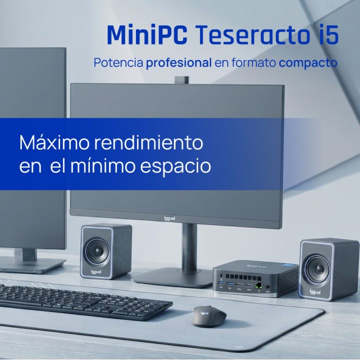 iggual Mini PC Teseracto i5 1235U 16+512GB 2xHDMI