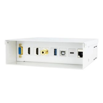 Nanocable Wall-Mounted Multimedia Connection Box VGA + 2xHDMI +…
