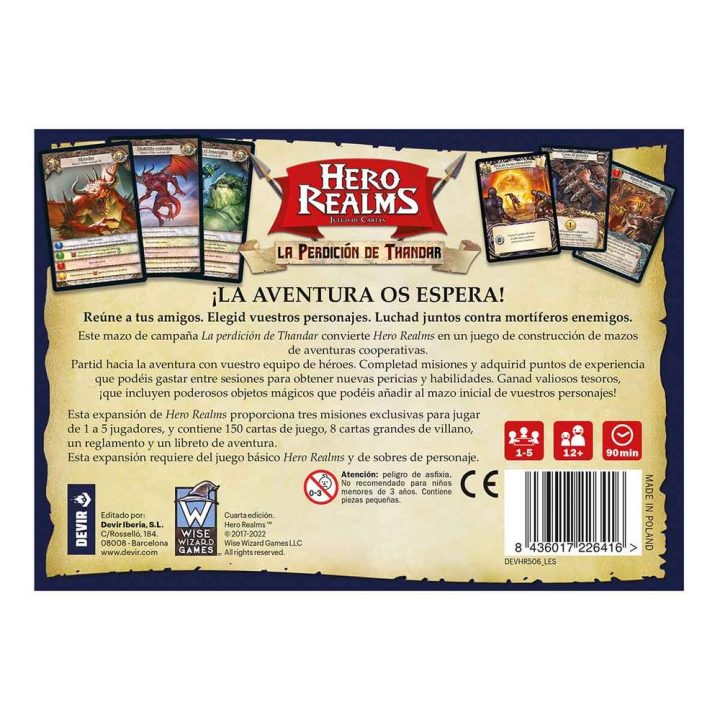 Devir Board Game Hero Realms: The Doom of Thandar