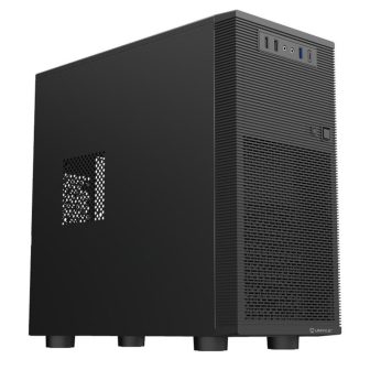 UNYKAch Caixa Micro ATX AERO C15 com fonte ATX de 500W