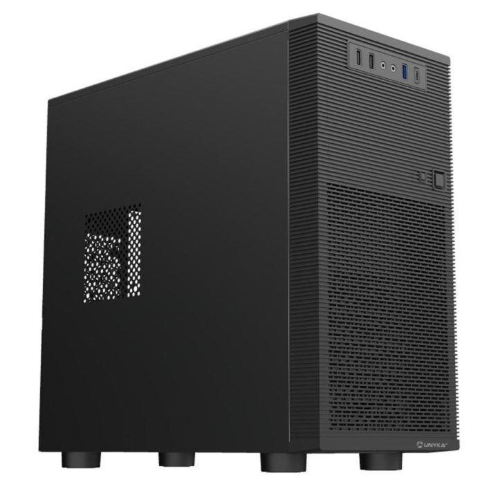 UNYKAch Caixa Micro ATX AERO C15 com fonte ATX de 500W