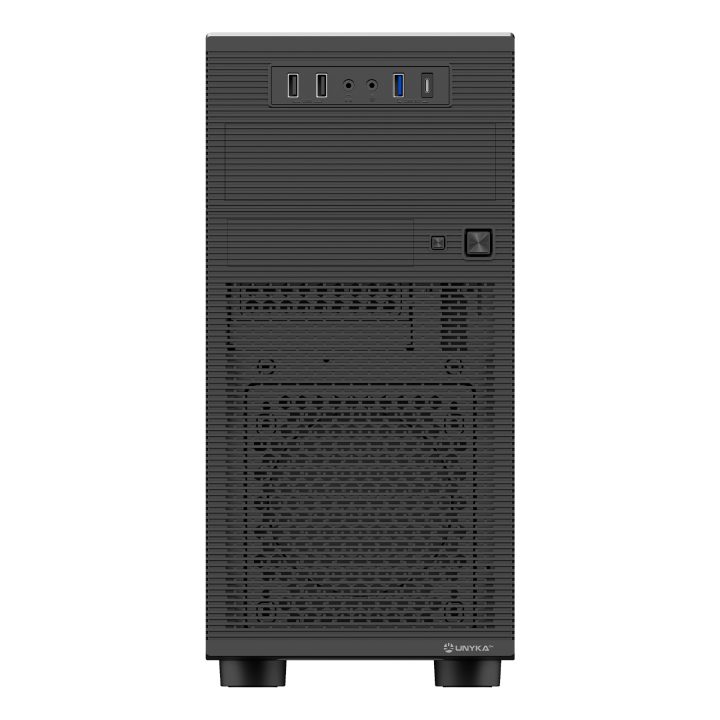 UNYKAch Caixa Micro ATX AERO C15 com fonte ATX de 500W