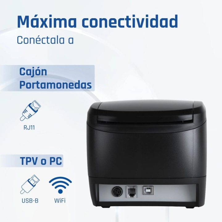 iggual Impressora térmica TP EASY 80 USB+RJ11 WiFi