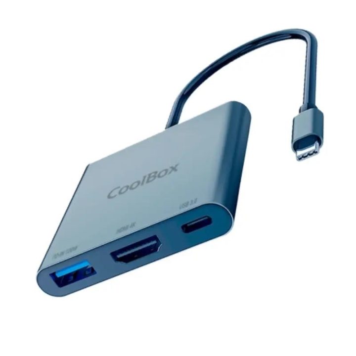 CoolBox MINIDOCK C31 ALUMÍNIO USB-C A HDMI 4K/USB-A/USB-C 3.2 GEN1…