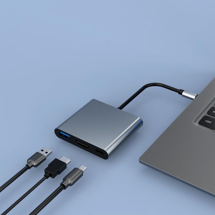 CoolBox MINIDOCK C31 ALUMINIO USB-C A HDMI 4K/USB-A/USB-C 3.2 GEN1…