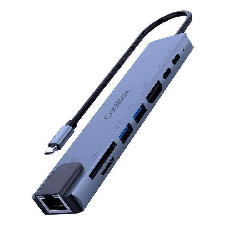 CoolBox MINIDOCK C81 ALUMINIO USB-C A HDMI 4K/2xUSB-A/PD…