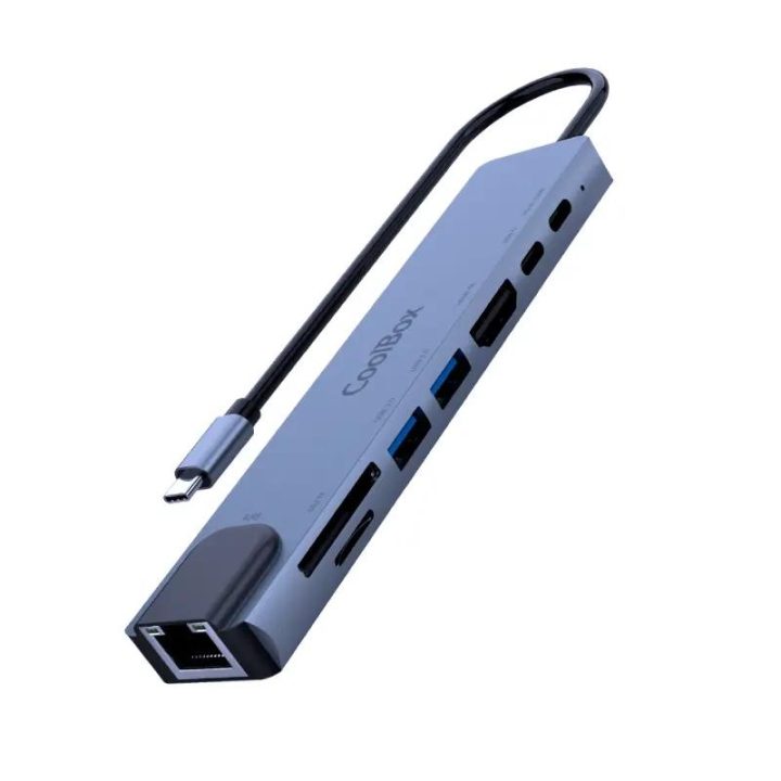 CoolBox MINIDOCK C81 ALUMINIO USB-C A HDMI 4K/2xUSB-A/PD…