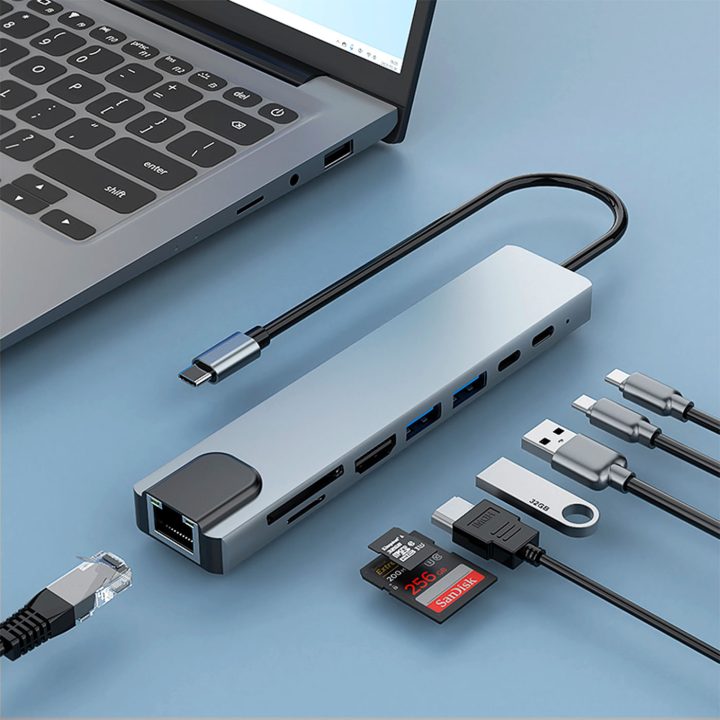 CoolBox MINIDOCK C81 ALUMINIO USB-C A HDMI 4K/2xUSB-A/PD…