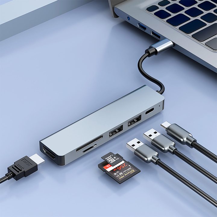 CoolBox MINIDOCK C61 ALUMINIO USB-C A HDMI 4K/2xUSB-A/USB-C…